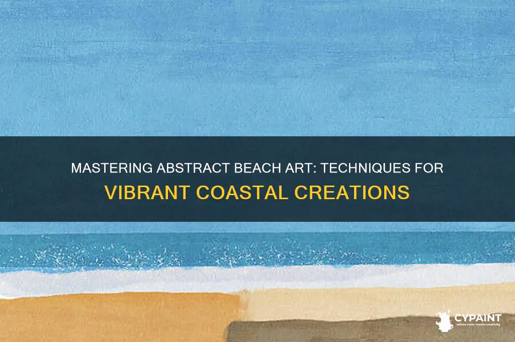how to paint an abstract beach painting