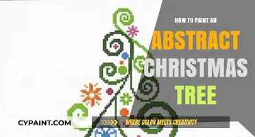 Creative Abstract Christmas Tree Painting: Easy Steps for Festive Art