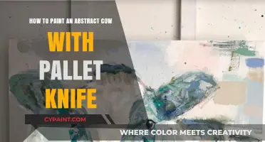 Abstract Cow Painting: Pallet Knife Techniques for Beginners