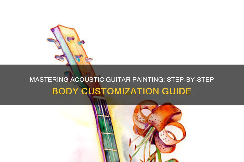 how to paint an acoustic guitar body