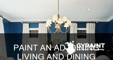 how to paint an adjoining living room & dining room