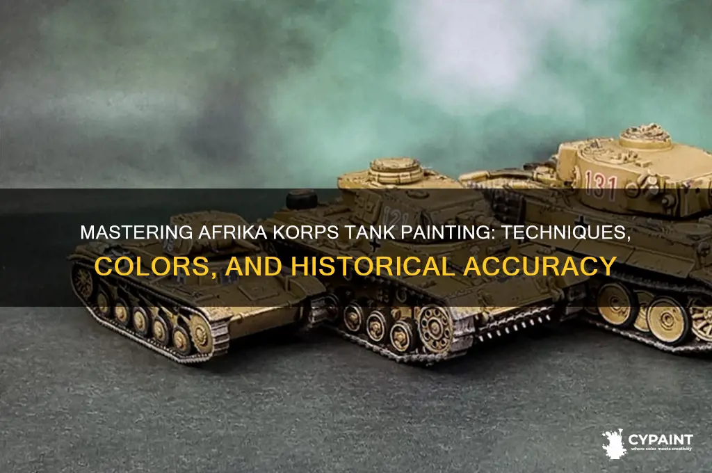how to paint an afrika corps tank