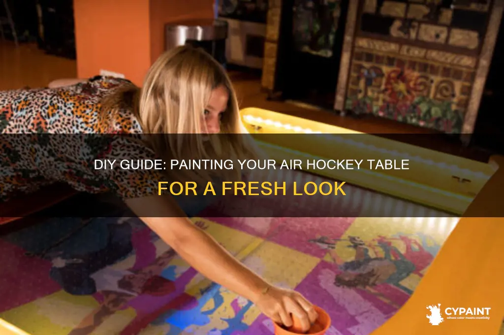 how to paint an air hockey table