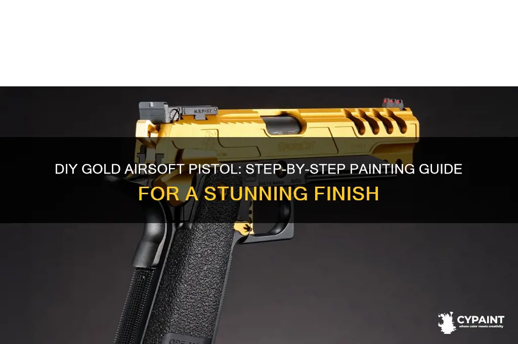 how to paint an airsoft pistol gold