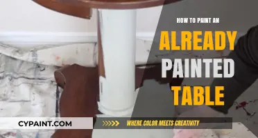 Revamp Your Table: Easy Steps to Repaint Already Painted Surfaces