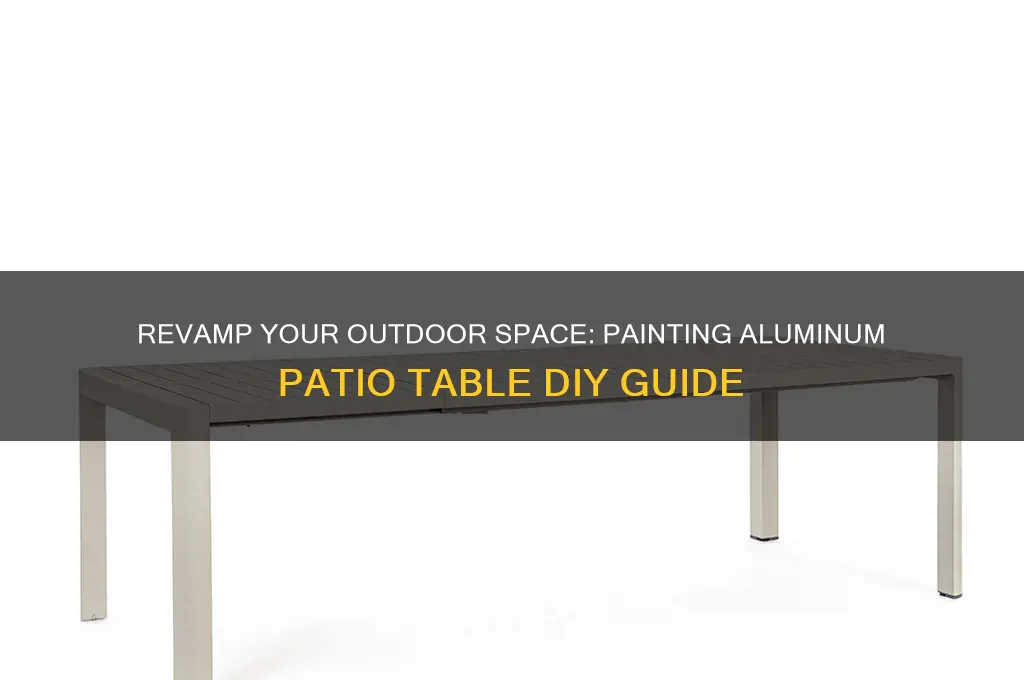 how to paint an aluminum patio table