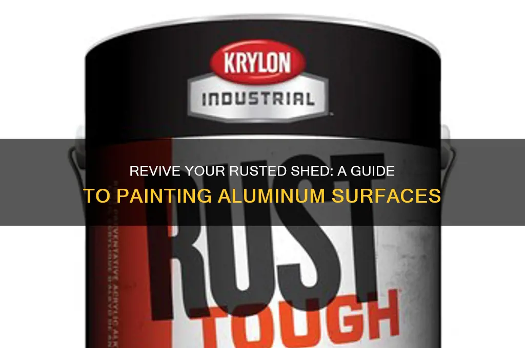 how to paint an aluminum rusted shed