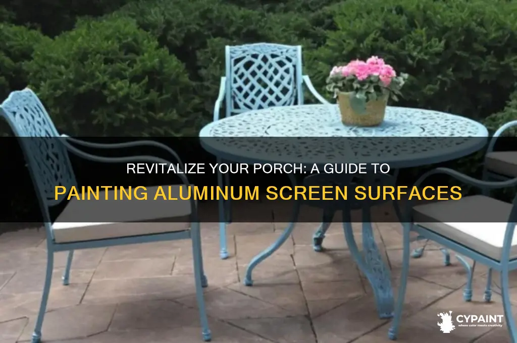 how to paint an aluminum screen porch