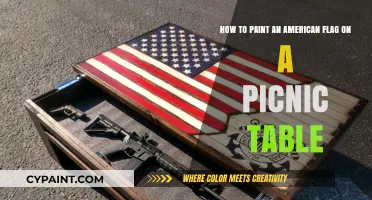 Patriotic Picnic: Painting the American Flag on Your Table