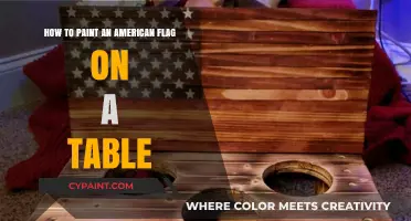 Creating a Patriotic Table: Painting an American Flag