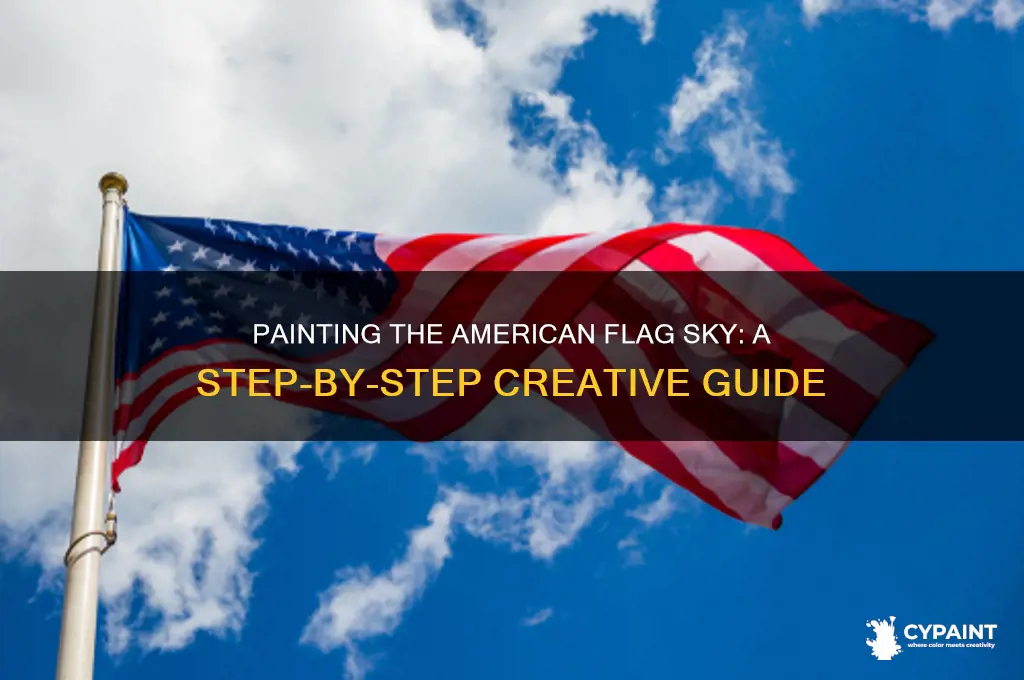 how to paint an american flag sky