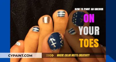 Creative Toe Art: Step-by-Step Guide to Painting an Anchor Design