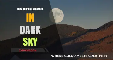 Painting Celestial Grace: Angelic Art in a Dark Sky Step-by-Step
