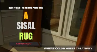 Wild at Home: DIY Animal Print Sisal Rug Makeover