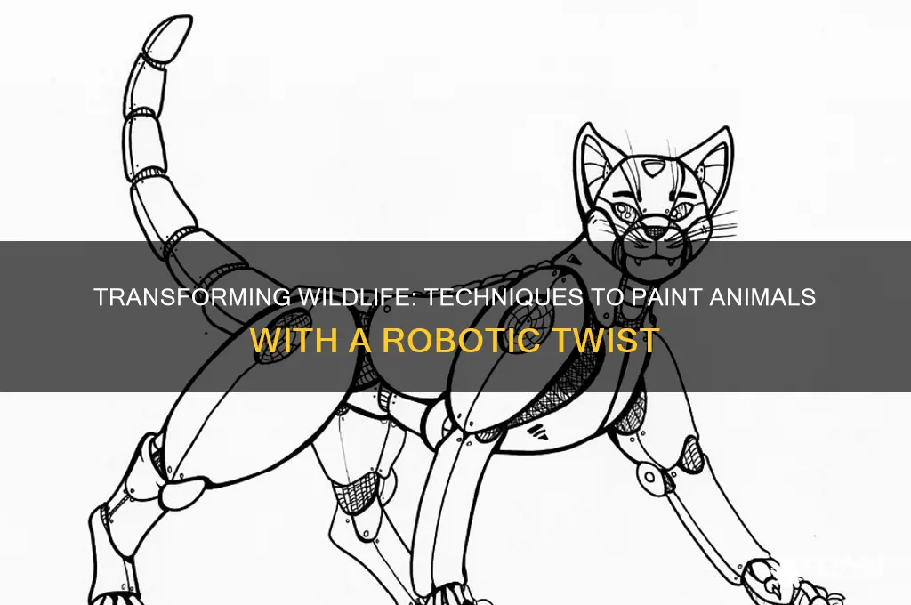 how to paint an animal to look robotic