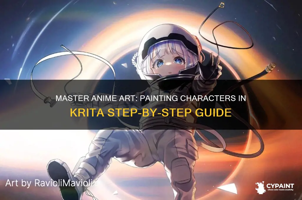 how to paint an anime character in krita
