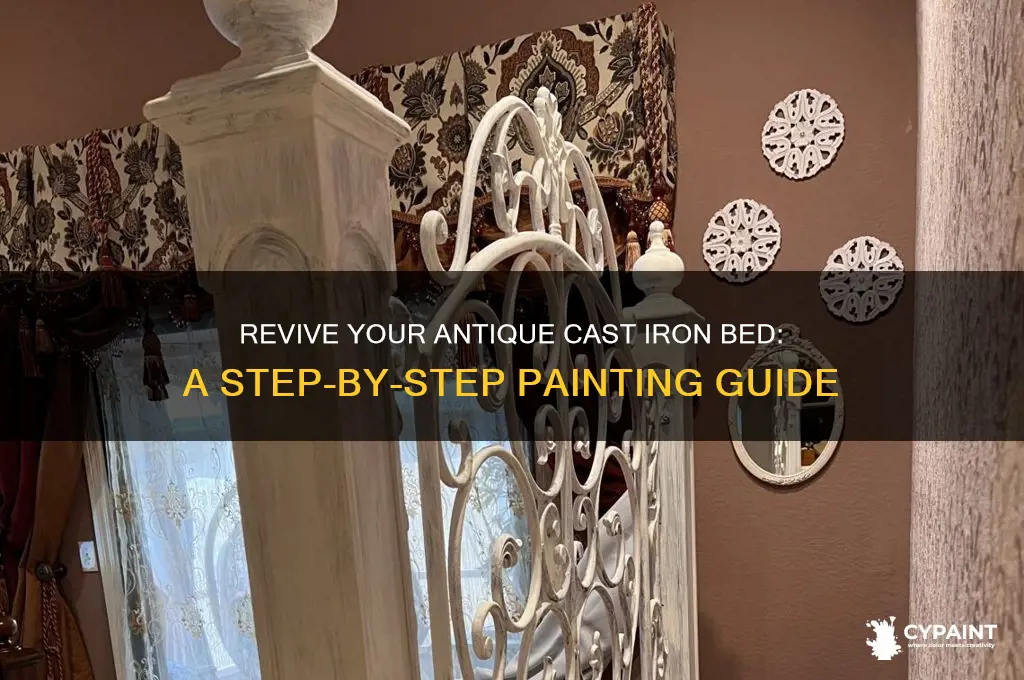 how to paint an antique cast iron bed