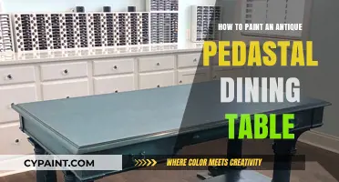 Revive Your Antique Pedestal Dining Table: A Step-by-Step Painting Guide