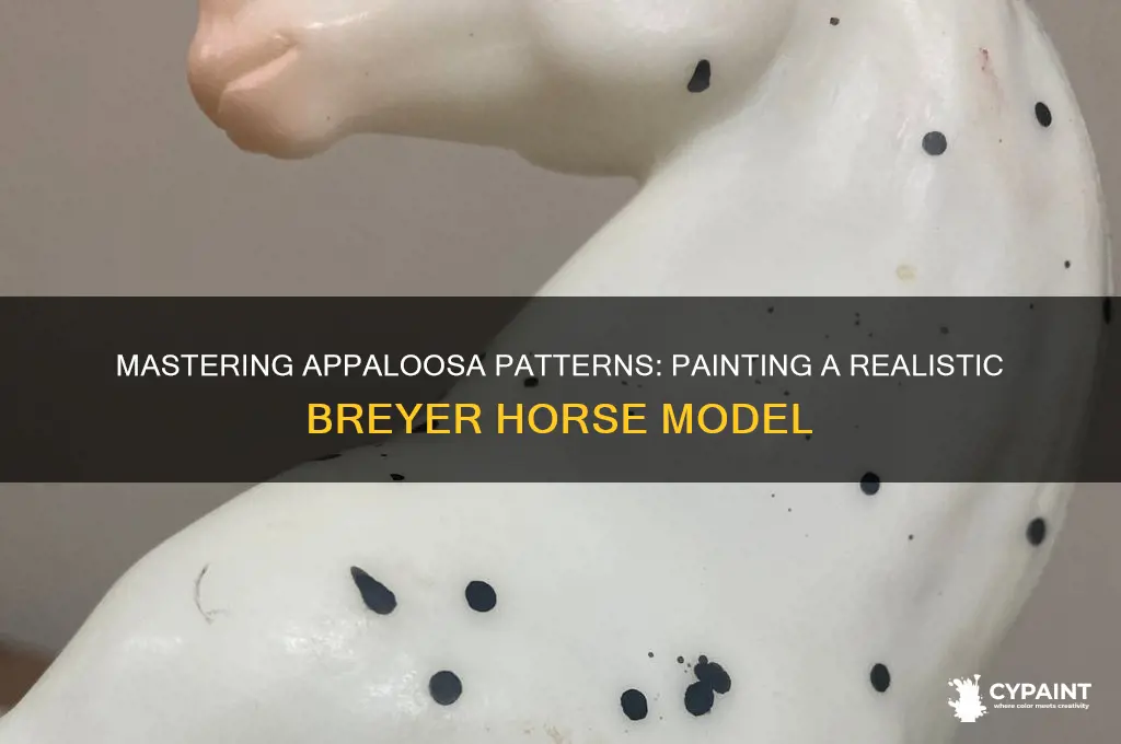 how to paint an appaloosa breyer horse