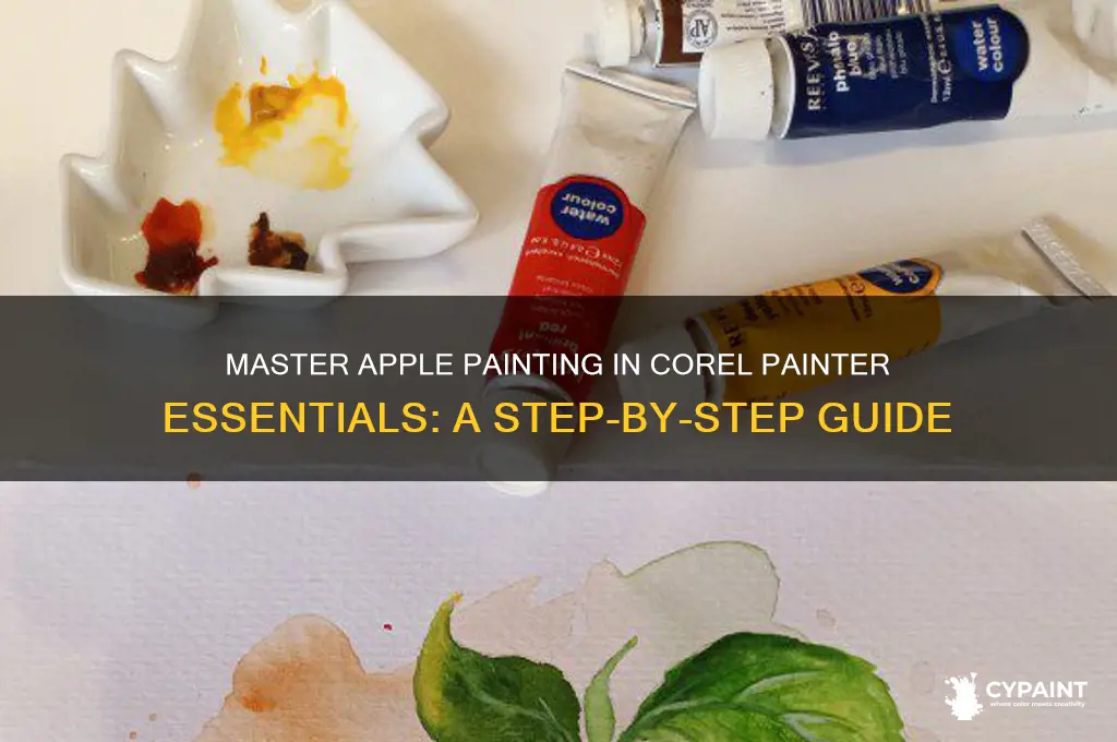 how to paint an apple corel painters essential
