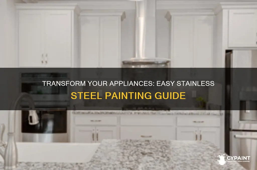how to paint an appliance stainless steel