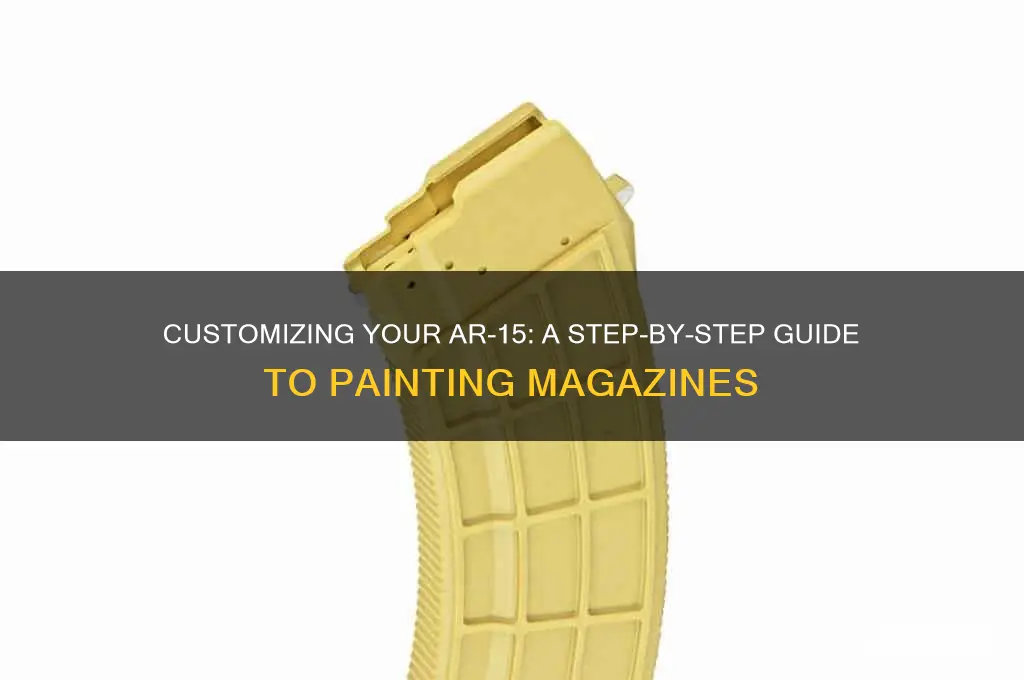 how to paint an ar 15 magazine
