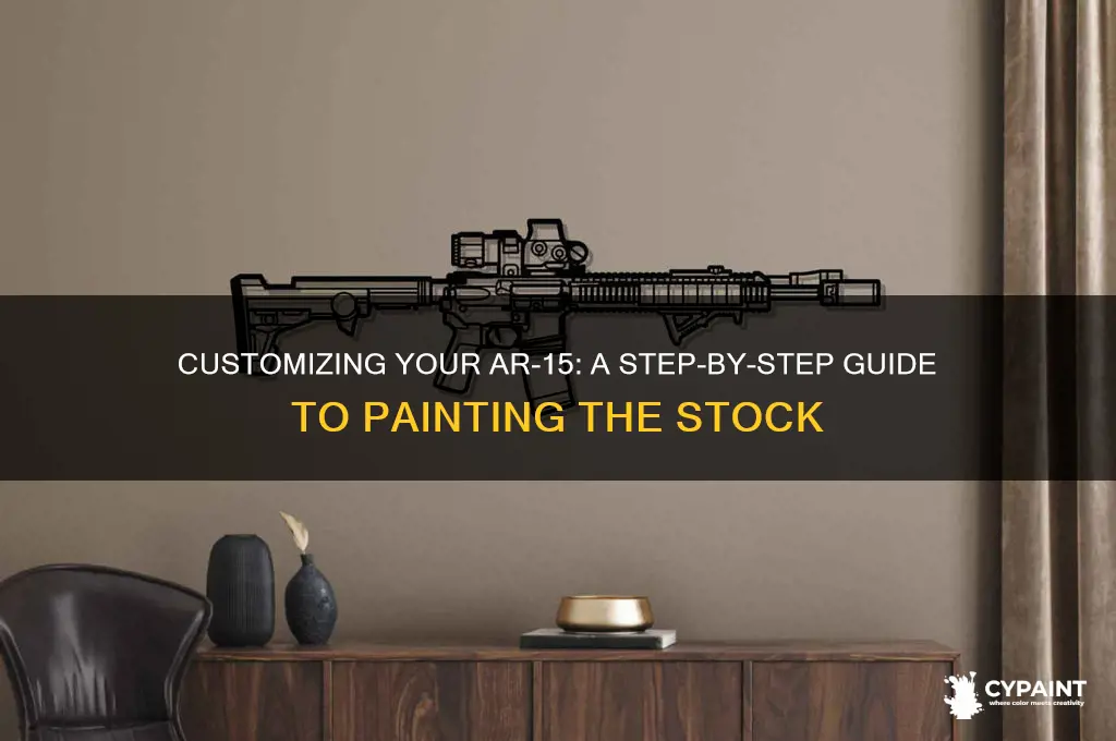 how to paint an ar 15 stock