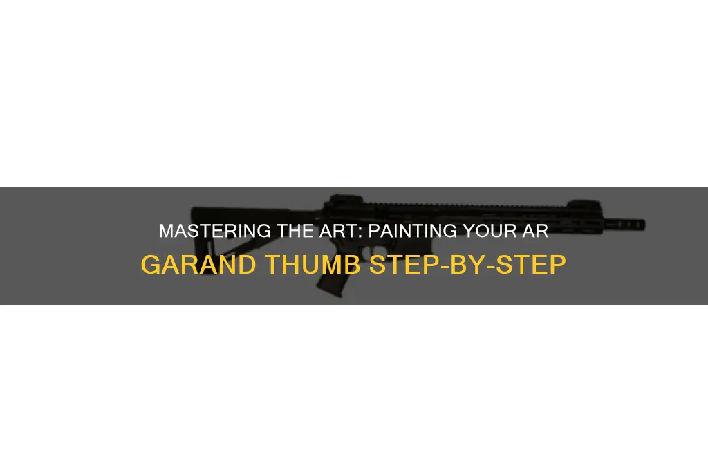 how to paint an ar garand thumb