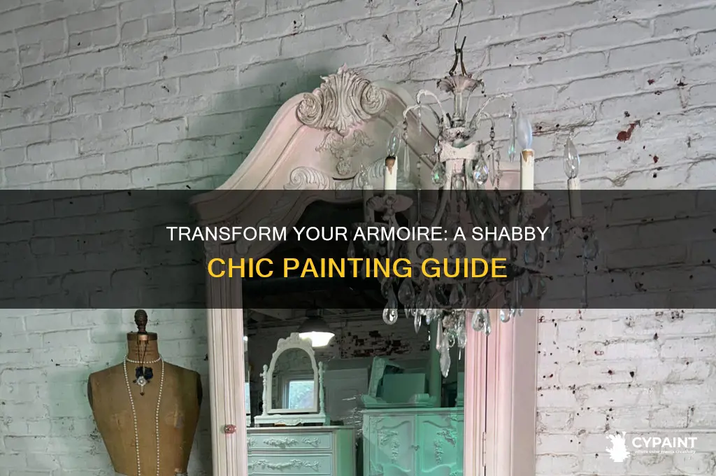 how to paint an armoire shabby chic