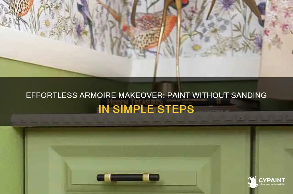 how to paint an armoire without sanding