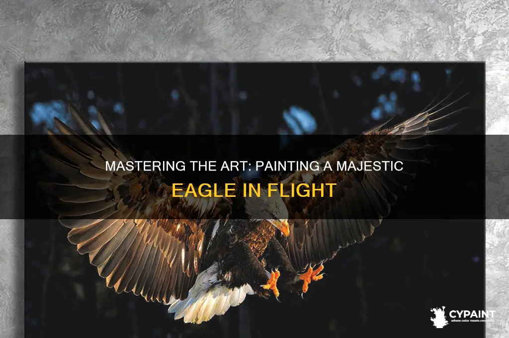 how to paint an eagle in flight