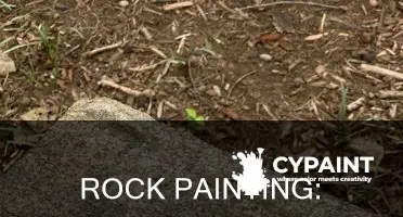 how to paint an easy be on a rock