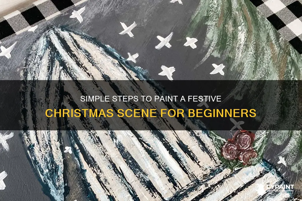 how to paint an easy christmas scene