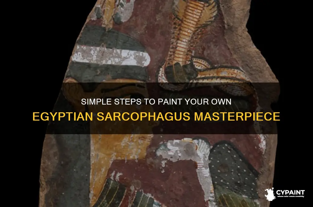 how to paint an easy egyptian sarcophagus