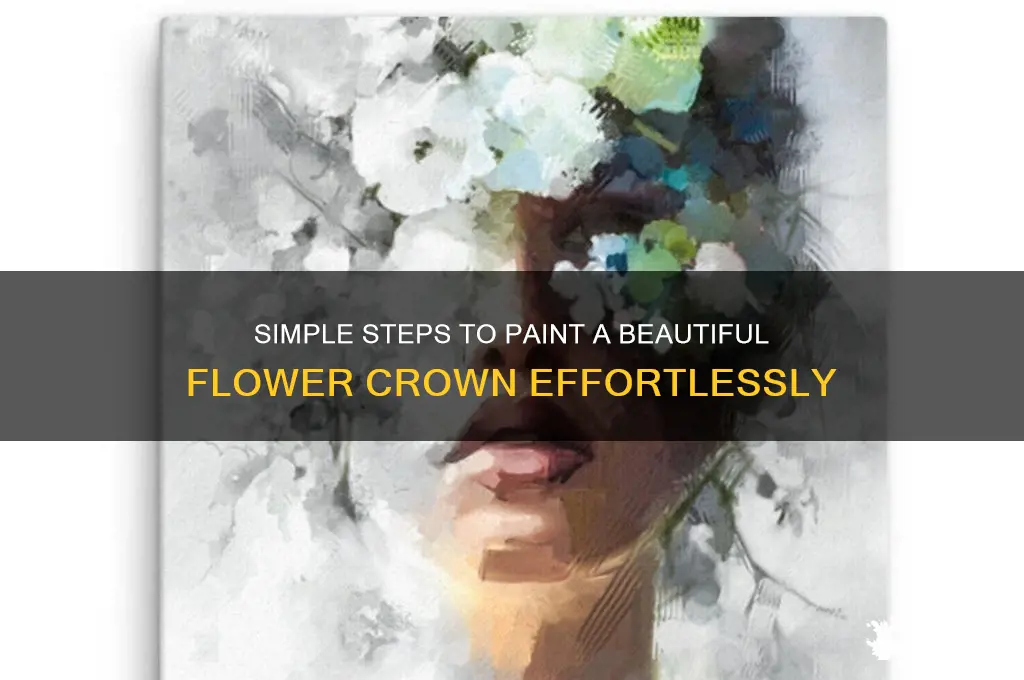 how to paint an easy flower crown