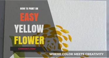 Simple Steps to Paint a Bright Yellow Flower Effortlessly