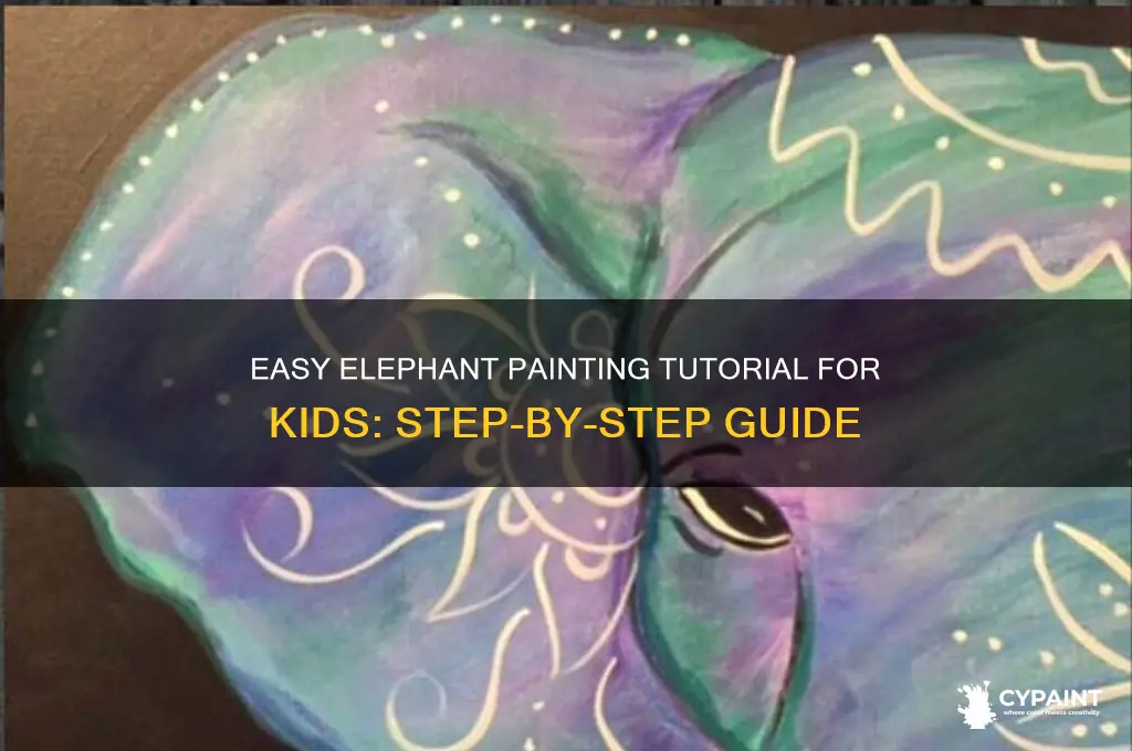 how to paint an elephant for kids