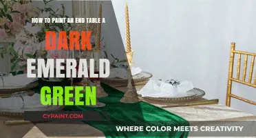 Revamp Your Space: Painting an End Table Dark Emerald Green