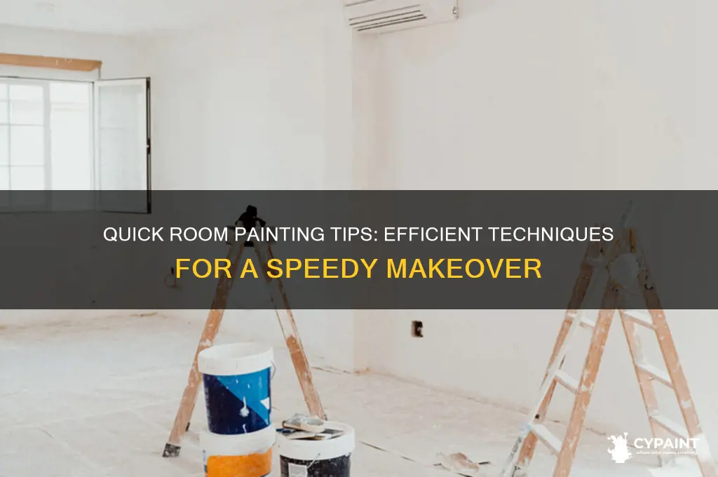 how to paint an entire room fast
