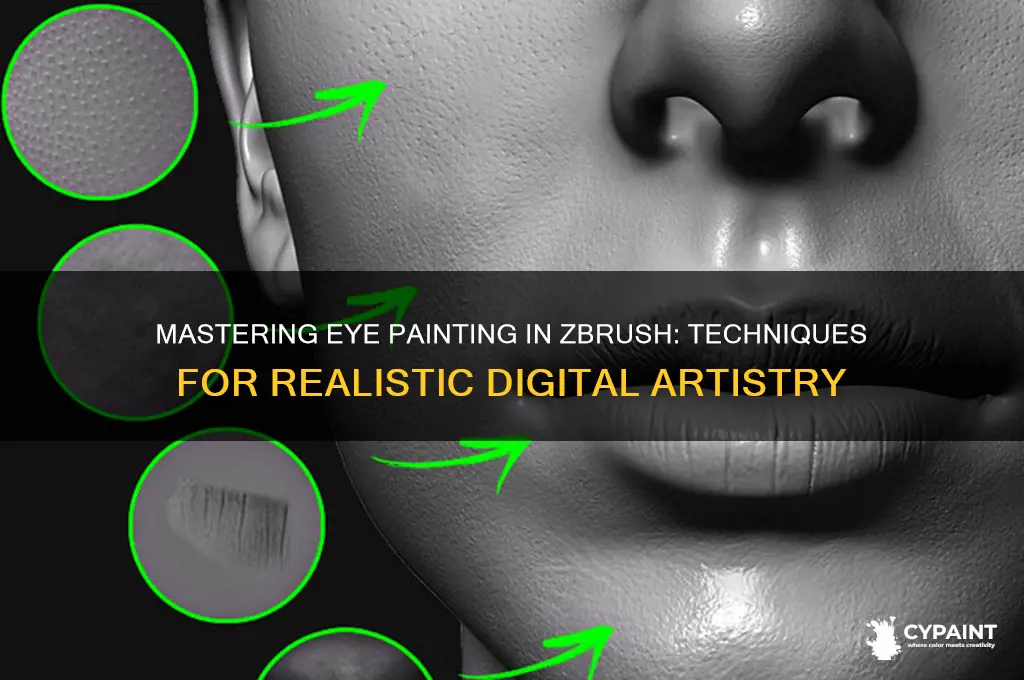 how to paint an eye in zbrush