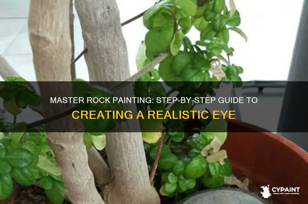 how to paint an eye on a rock