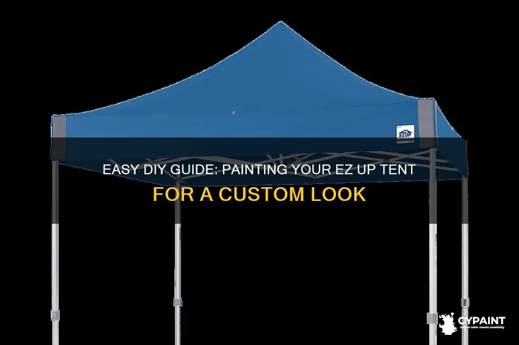 how to paint an ez up tent