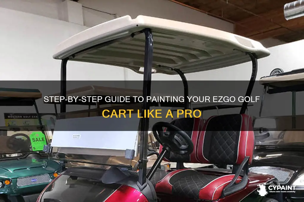 how to paint an ezgo golf cart