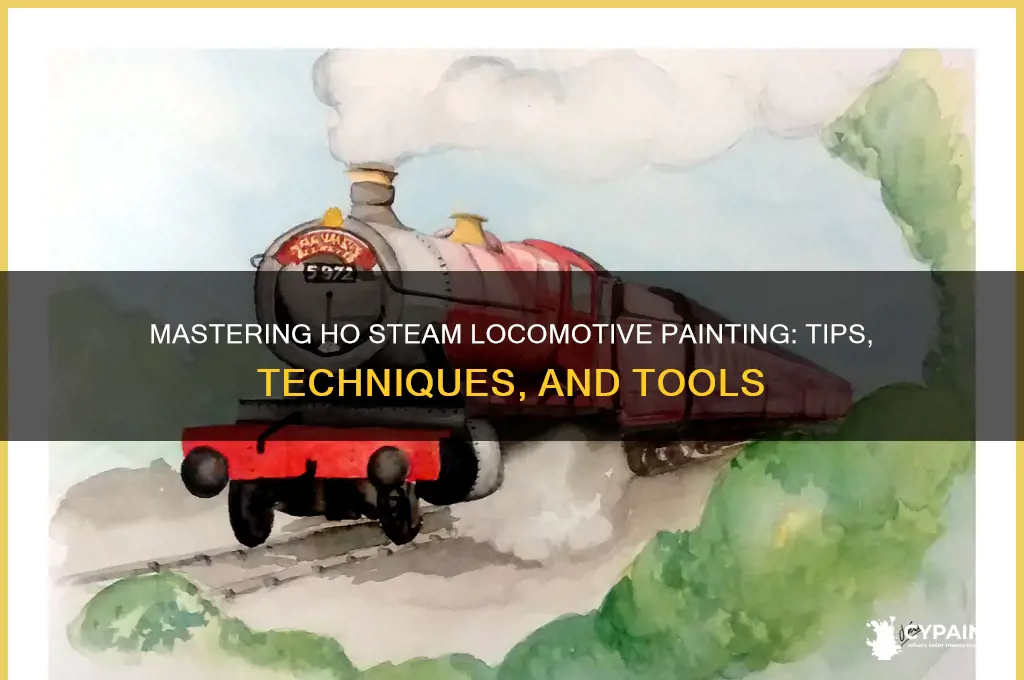 how to paint an ho steam locomotive