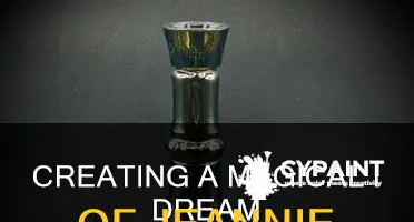 how to paint an i dream of jeannie bottle