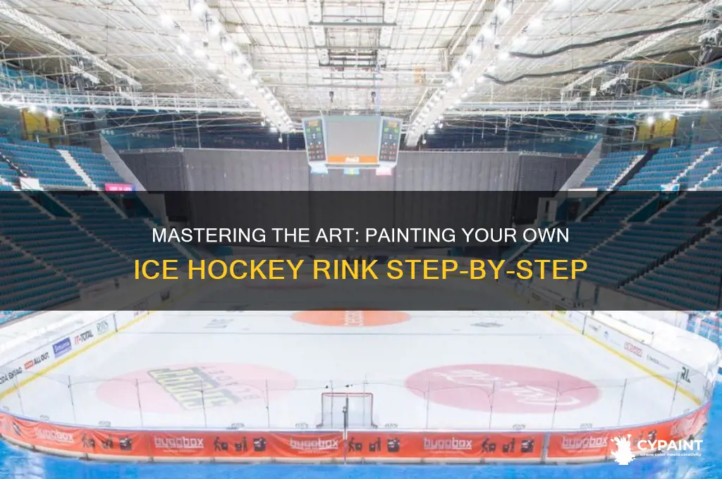how to paint an ice hockey rink