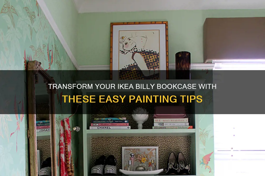 how to paint an ikea billy bookcase
