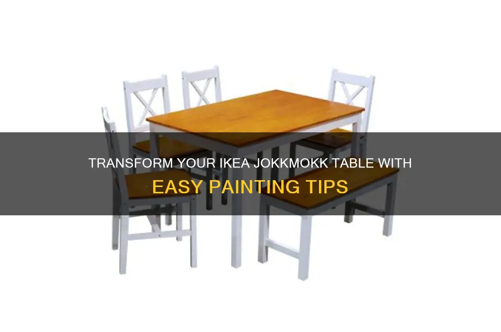 how to paint an ikea jokkmokk table