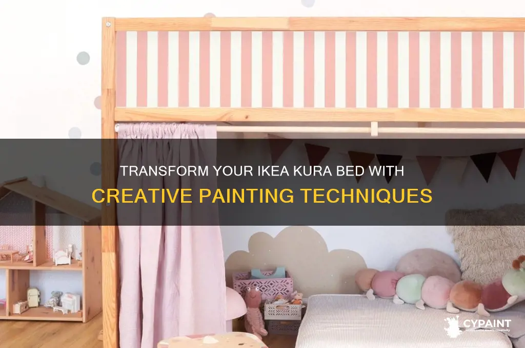 how to paint an ikea kura bed
