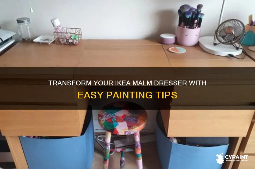 how to paint an ikea malm dresser